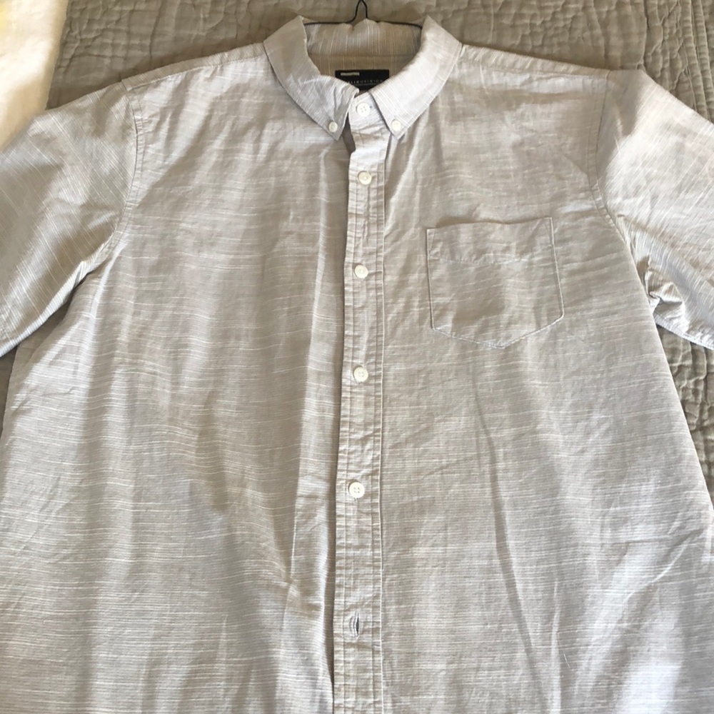 Public opinion short sleeve button up.